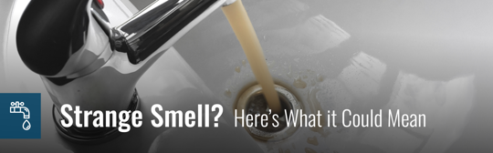 Faucet with yellow liquid